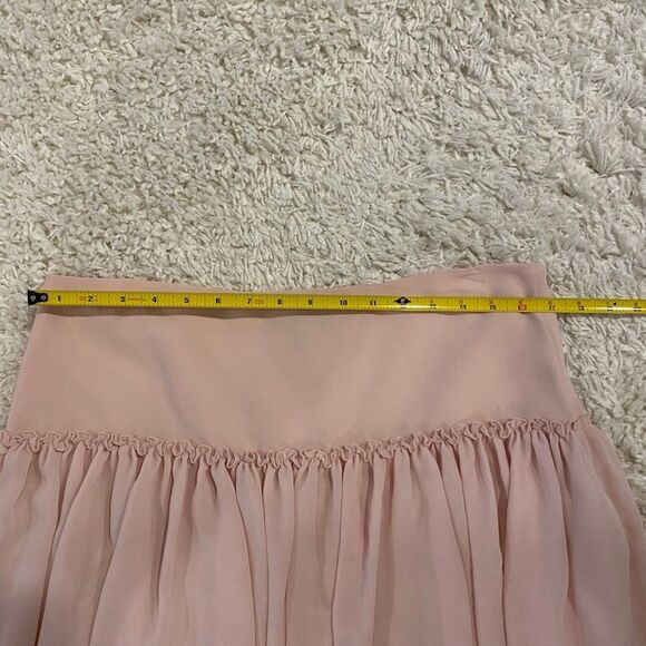 Banana Republic Women's Shirred Dropwaist Mini Skirt. Blush Pink. SZ 14. Cute. - Picture 6 of 7